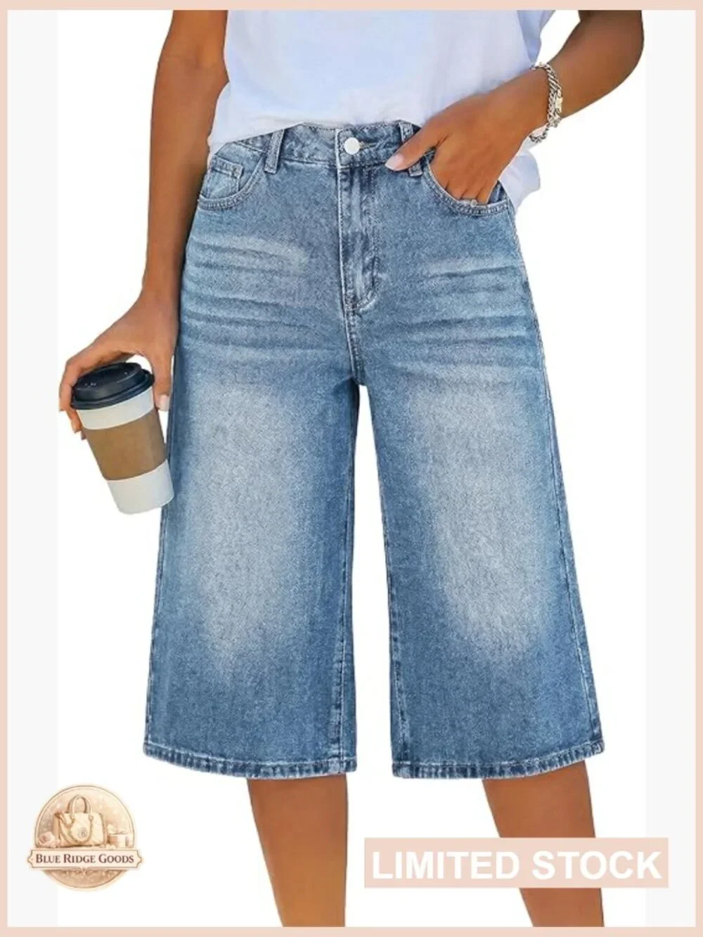 Baggy Y2K High Waisted Bermuda Denim Shorts Casual Summer Jorts